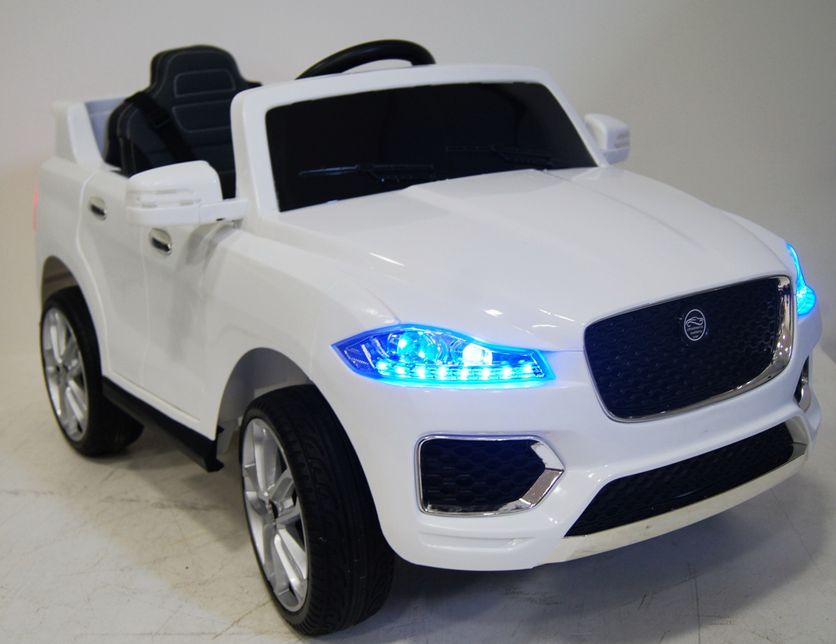 Электромобиль детский RiverToys Jaguar P111BP, цвет белый Электромобиль детский RiverToys Jaguar P111BP, цвет белый