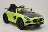 Электромобиль детский RiverToys Mercedes-Benz SLS A333AA VIP Carbon (лицензия) зелёного цвета