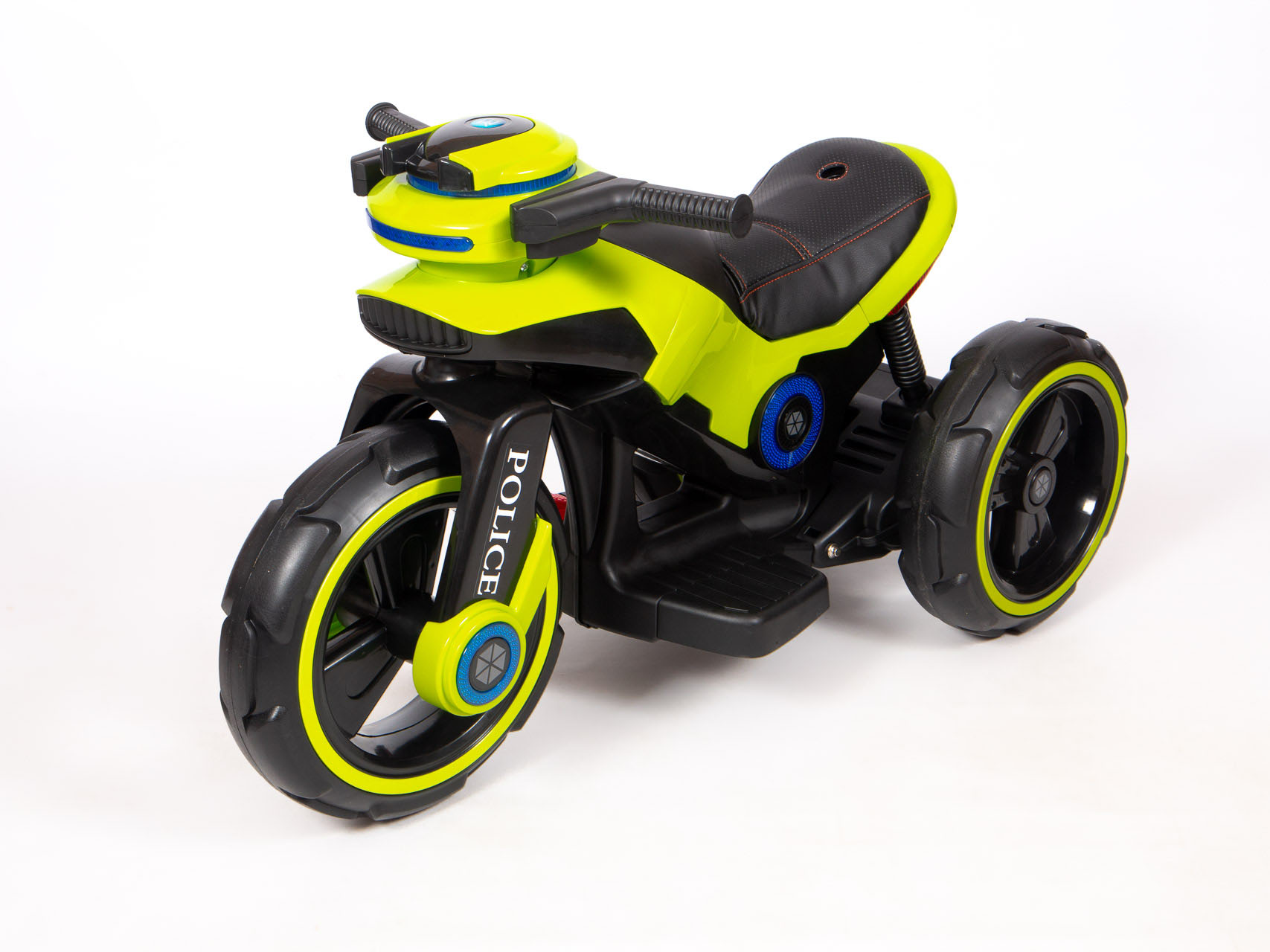 Электромотоцикл BARTY Y-Maxi Police YM198 салатового цвета Электромотоцикл BARTY Y-Maxi Police YM198 салатового цвета