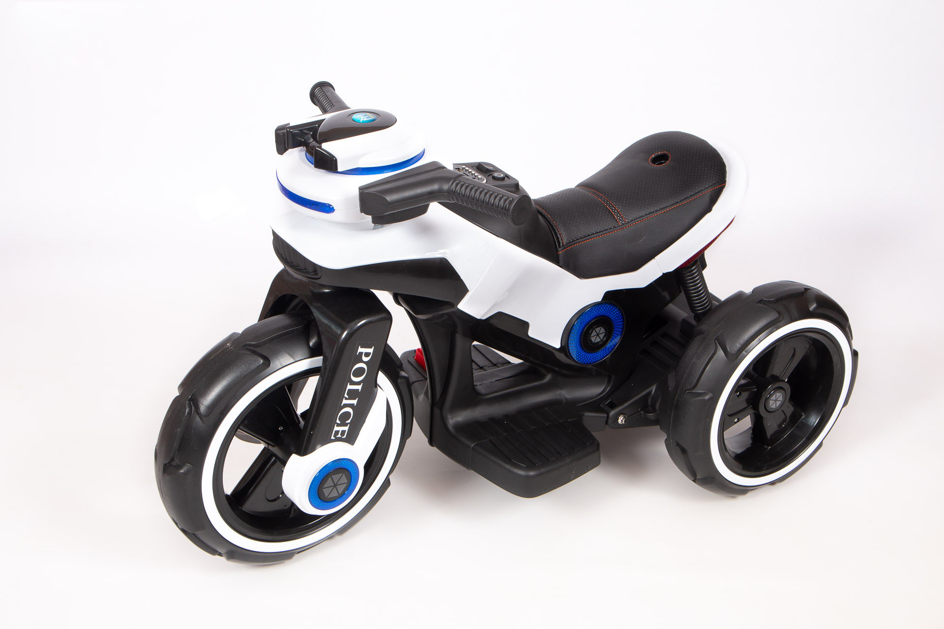 Электромотоцикл BARTY Y-Maxi Police YM198 белого цвета Электромотоцикл BARTY Y-Maxi Police YM198 белого цвета