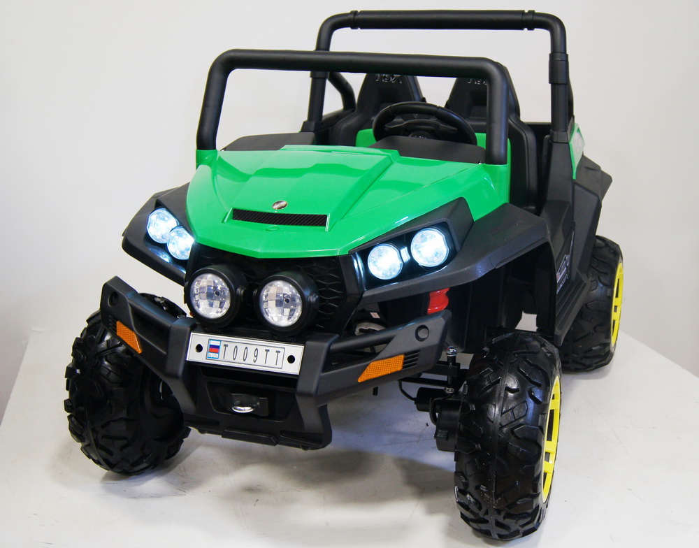 Электромобиль детский RiverToys Buggy T009TT (4х4), цвет зеленый Электромобиль детский RiverToys Buggy T009TT (4х4), цвет зеленый