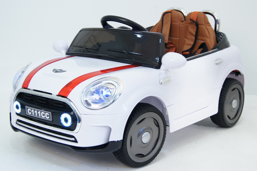 Электромобиль детский RiverToys Minicooper C111CC, цвет белый Электромобиль детский RiverToys Minicooper C111CC, цвет белый