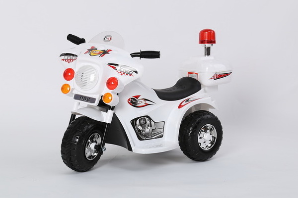 Электромотоцикл RiverToys Moto 998, цвет белый Электромотоцикл RiverToys Moto 998, цвет белый