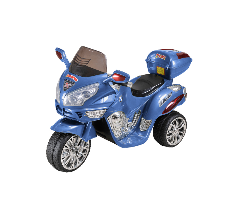 Электромотоцикл RiverToys Moto HJ 9888, цвет синий Электромотоцикл RiverToys Moto HJ 9888, цвет синий