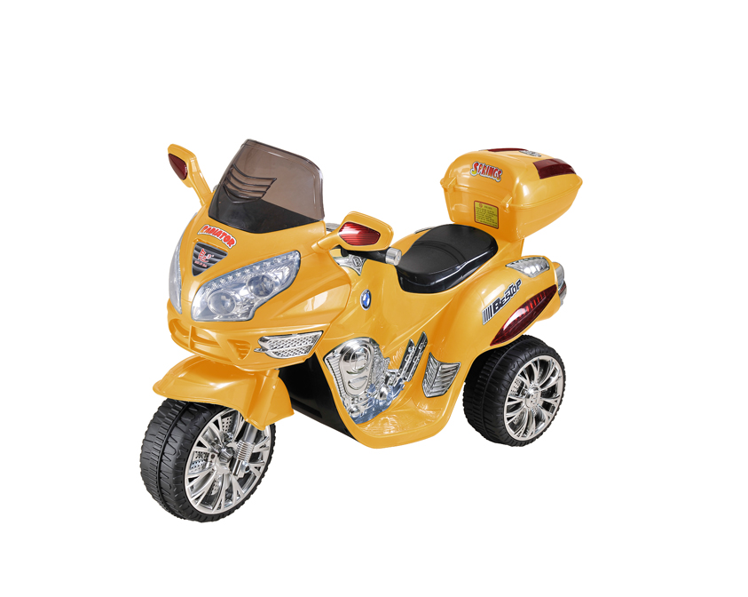 Электромотоцикл RiverToys Moto HJ 9888, цвет желтый Электромотоцикл RiverToys Moto HJ 9888, цвет желтый