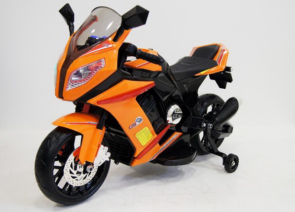 Электромотоцикл RiverToys Moto M111MM, цвет оранжевый Электромотоцикл RiverToys Moto M111MM, цвет оранжевый