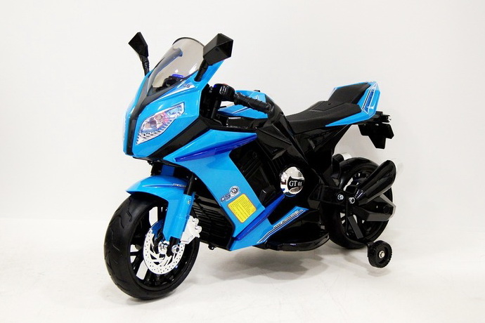 Электромотоцикл RiverToys Moto M111MM, цвет черно-синий Электромотоцикл RiverToys Moto M111MM, цвет черно-синий