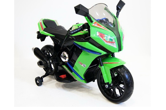 Электромотоцикл RiverToys Moto M111MM, цвет зеленый Электромотоцикл RiverToys Moto M111MM, цвет зеленый
