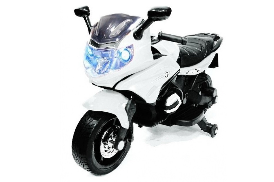 Электромотоцикл RiverToys Moto M444MM, цвет белый Электромотоцикл RiverToys Moto M444MM, цвет белый