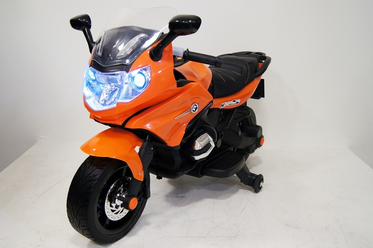 Электромотоцикл RiverToys Moto M444MM, цвет оранжевый Электромотоцикл RiverToys Moto M444MM, цвет оранжевый