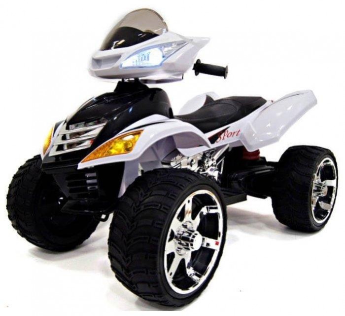 Квадроцикл детский RiverToys E005KX белого цвета Квадроцикл детский RiverToys E005KX белого цвета