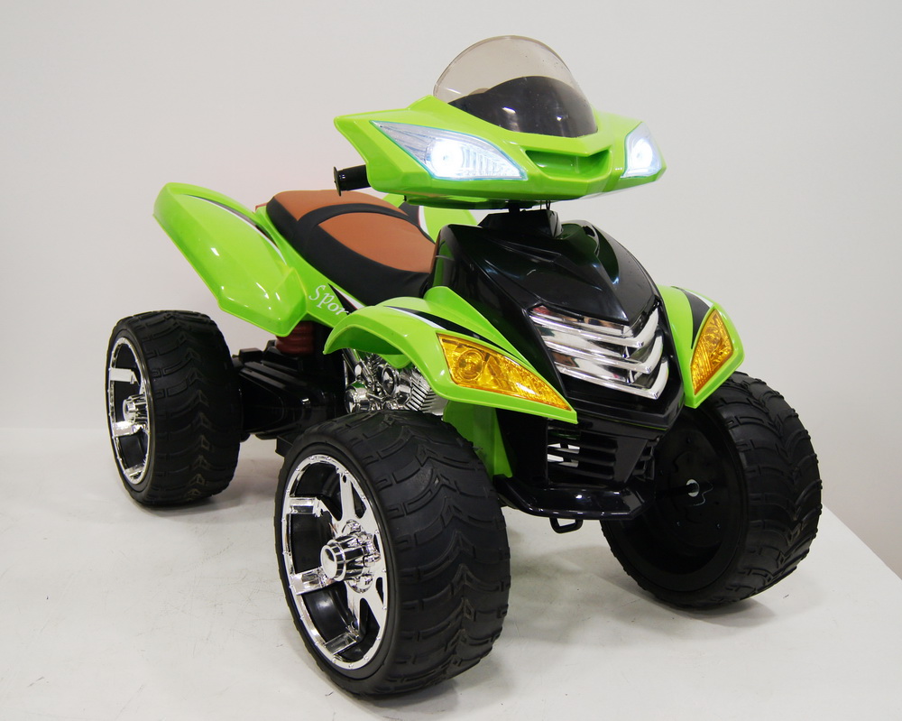Квадроцикл детский RiverToys E005KX, цвет зеленый Квадроцикл детский RiverToys E005KX, цвет зеленый