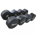 Комплект фиксированных обрезиненных гантелей JOHNS 74012/12-20