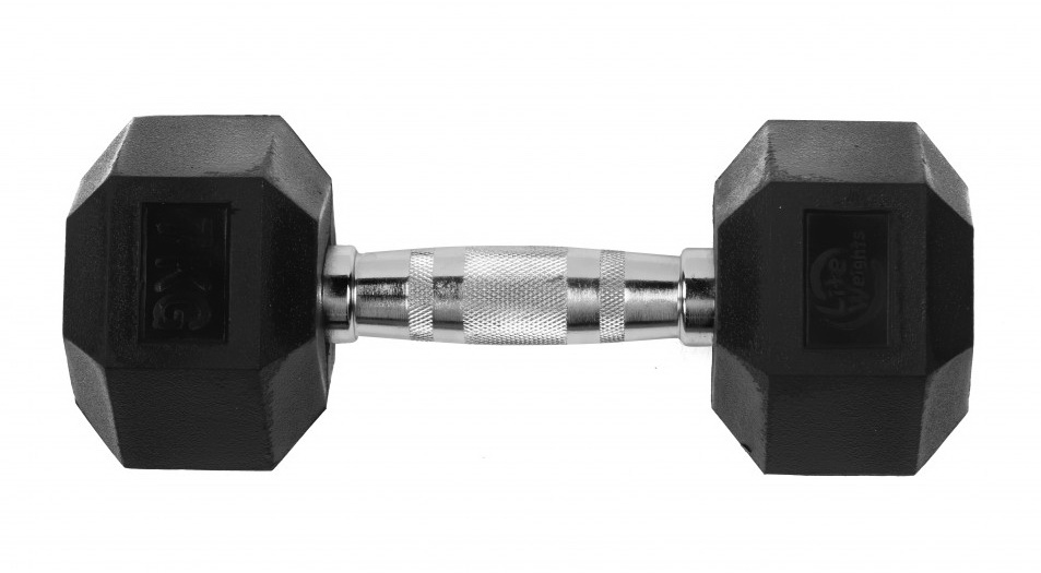 Гантель гексагональная обрезиненная 7кг Lite Weights 3183LW Гантель гексагональная обрезиненная 7кг Lite Weights 3183LW
