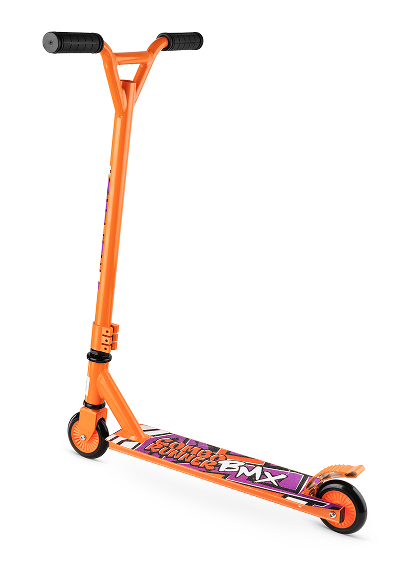 Трюковый самокат-снегокат с лыжами и колесами Small Rider Combo Runner BMX оранжевого цвета Трюковый самокат-снегокат с лыжами и колесами Small Rider Combo Runner BMX оранжевого цвета