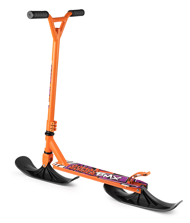 Трюковый самокат-снегокат с лыжами и колесами Small Rider Combo Runner BMX оранжевого цвета Трюковый самокат-снегокат с лыжами и колесами Small Rider Combo Runner BMX оранжевого цвета