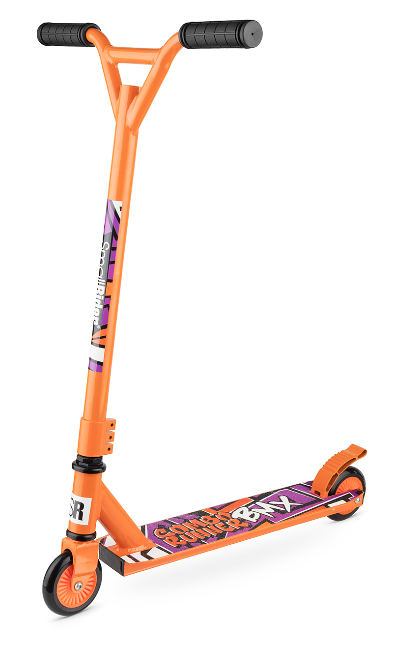 Трюковый самокат-снегокат с лыжами и колесами Small Rider Combo Runner BMX оранжевого цвета Трюковый самокат-снегокат с лыжами и колесами Small Rider Combo Runner BMX оранжевого цвета