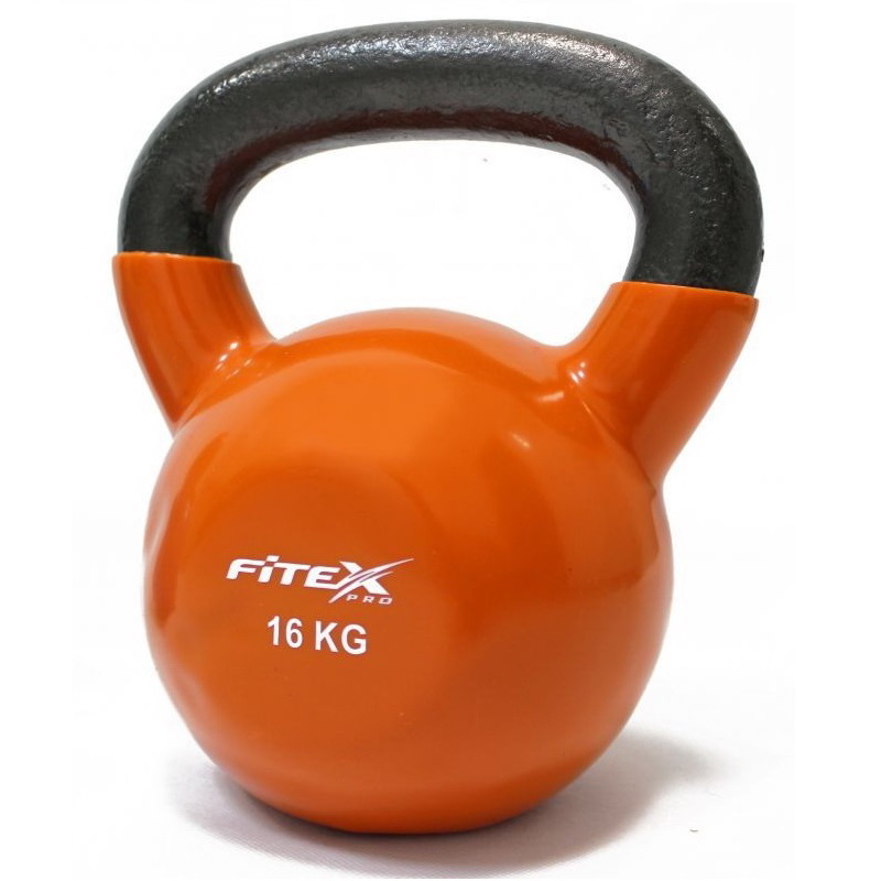 Гиря в виниловой оболочке Fitex PRO FTX2201-16 весом 16 килограммов Гиря в виниловой оболочке Fitex PRO FTX2201-16 весом 16 килограммов
