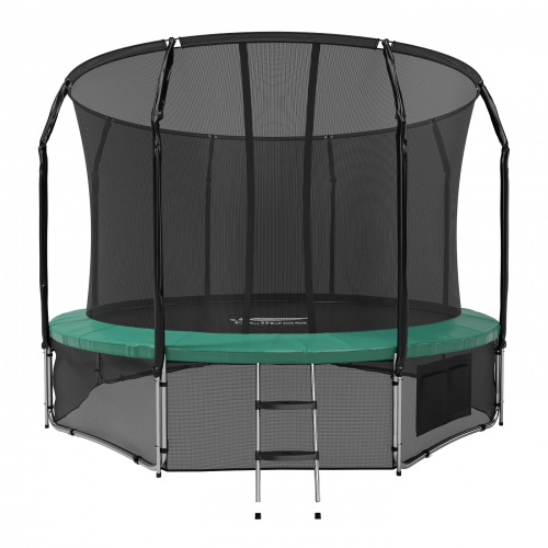 Батут с защитной сетью Eclipse Space Twin Green/Orange 14FT диаметром 427 сантиметров Батут с защитной сетью Eclipse Space Twin Green/Orange 14FT диаметром 427 сантиметров