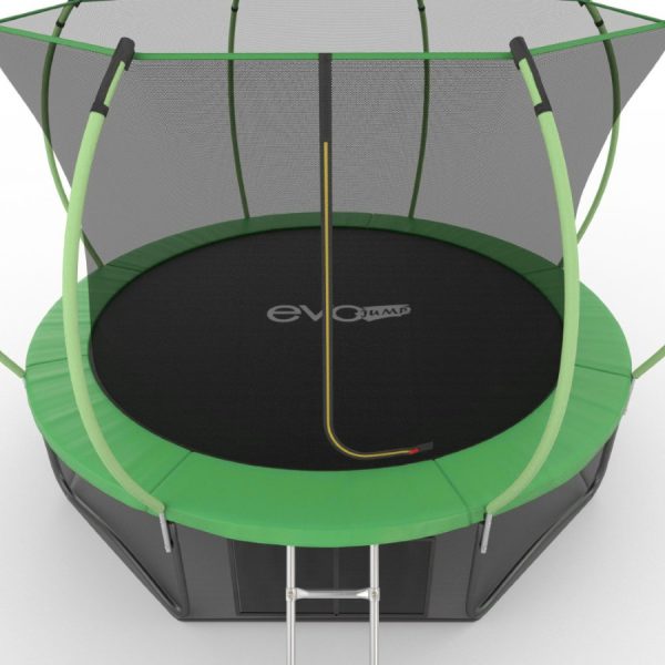 Батут с внутренней сеткой, нижней сетью и лестницей EVO Jump Internal 12ft (Green) + Lower net диаметром 12ft (366 см) Батут с внутренней сеткой, нижней сетью и лестницей EVO Jump Internal 12ft (Green) + Lower net диаметром 12ft (366 см)