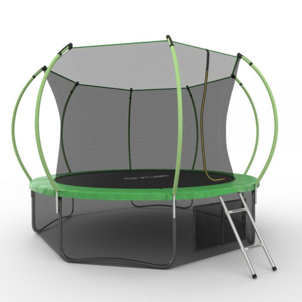 Батут с внутренней сеткой, нижней сетью и лестницей EVO Jump Internal 12ft (Green) + Lower net диаметром 12ft (366 см) Батут с внутренней сеткой, нижней сетью и лестницей EVO Jump Internal 12ft (Green) + Lower net диаметром 12ft (366 см)