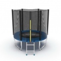 Батут с внешней сеткой и лестницей EVO Jump External 8ft (Blue) диаметром 8ft (244 см)