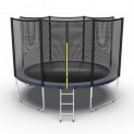 Батут с внешней сеткой и лестницей EVO Jump External 12ft (Blue) диаметром 12ft (366 см)