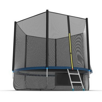 Батут с внешней сеткой, нижней сетью и лестницей EVO Jump External 10ft (Blue) + Lower net диаметром 10ft (305 см) Батут с внешней сеткой, нижней сетью и лестницей EVO Jump External 10ft (Blue) + Lower net диаметром 10ft (305 см)