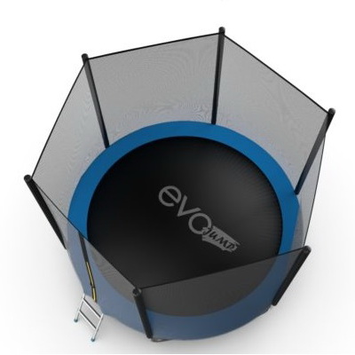 Батут с внешней сеткой, нижней сетью и лестницей EVO Jump External 10ft (Blue) + Lower net диаметром 10ft (305 см) Батут с внешней сеткой, нижней сетью и лестницей EVO Jump External 10ft (Blue) + Lower net диаметром 10ft (305 см)