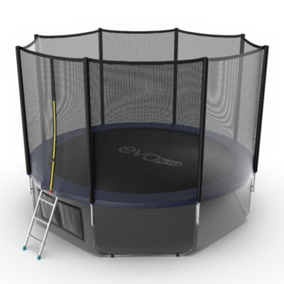 Батут с внешней сеткой, нижней сетью и лестницей EVO Jump External 12ft (Blue) + Lower net диаметром 12ft (366 см) Батут с внешней сеткой, нижней сетью и лестницей EVO Jump External 12ft (Blue) + Lower net диаметром 12ft (366 см)