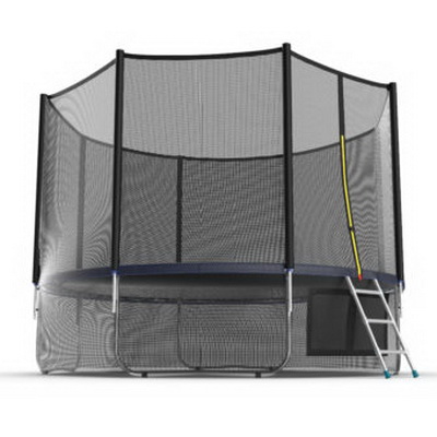 Батут с внешней сеткой, нижней сетью и лестницей EVO Jump External 12ft (Blue) + Lower net диаметром 12ft (366 см) Батут с внешней сеткой, нижней сетью и лестницей EVO Jump External 12ft (Blue) + Lower net диаметром 12ft (366 см)