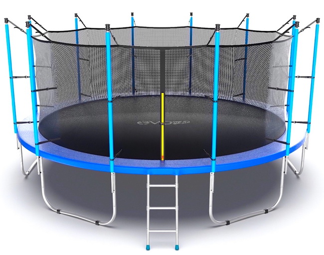 Батут с внутренней сеткой и лестницей EVO Jump Internal 16ft (Blue) диаметром 16ft (488 см) Батут с внутренней сеткой и лестницей EVO Jump Internal 16ft (Blue) диаметром 16ft (488 см)