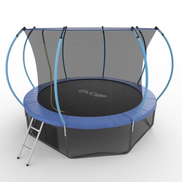 Батут с внутренней сеткой, нижней сетью и лестницей EVO Jump Internal 12ft (Blue) + Lower net диаметром 12ft (366 см) Батут с внутренней сеткой, нижней сетью и лестницей EVO Jump Internal 12ft (Blue) + Lower net диаметром 12ft (366 см)