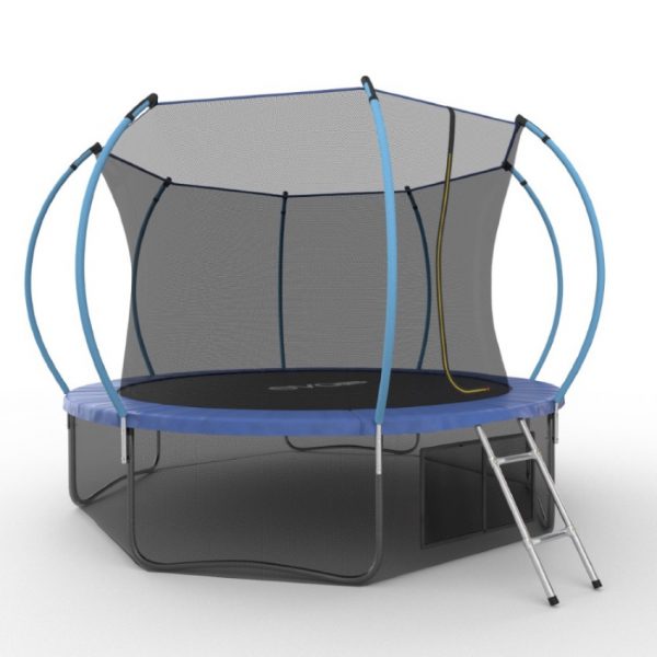 Батут с внутренней сеткой, нижней сетью и лестницей EVO Jump Internal 12ft (Blue) + Lower net диаметром 12ft (366 см) Батут с внутренней сеткой, нижней сетью и лестницей EVO Jump Internal 12ft (Blue) + Lower net диаметром 12ft (366 см)