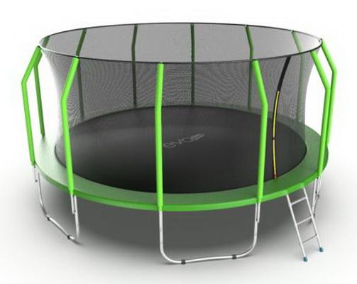 Батут с внутренней сеткой и лестницей EVO Jump Cosmo 16ft (Green) диаметром 16ft (488 см) Батут с внутренней сеткой и лестницей EVO Jump Cosmo 16ft (Green) диаметром 16ft (488 см)