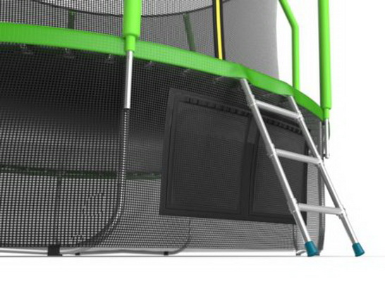 Лестница батута с внутренней сеткой, нижней сетью и лестницей EVO Jump Cosmo 12ft (Green) + Lower net диаметром 12ft (366 см) Лестница батута с внутренней сеткой, нижней сетью и лестницей EVO Jump Cosmo 12ft (Green) + Lower net диаметром 12ft (366 см)