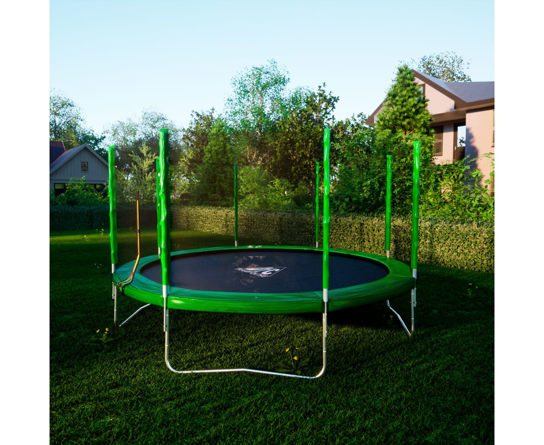 Батут с защитной сеткой DFC Trampoline Fitness 14FT-TR-LG диаметром 14 футов (4,27 м) Батут с защитной сеткой DFC Trampoline Fitness 14FT-TR-LG диаметром 14 футов (4,27 м)
