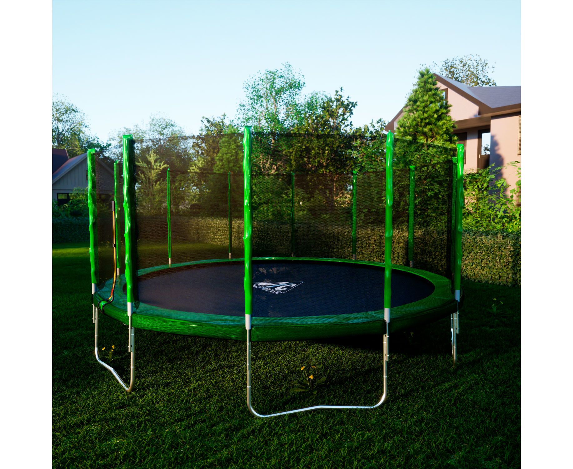Батут с защитной сеткой DFC Trampoline Fitness 16FT-TR-LG диаметром 16 футов (4,88 м) Батут с защитной сеткой DFC Trampoline Fitness 16FT-TR-LG диаметром 16 футов (4,88 м)