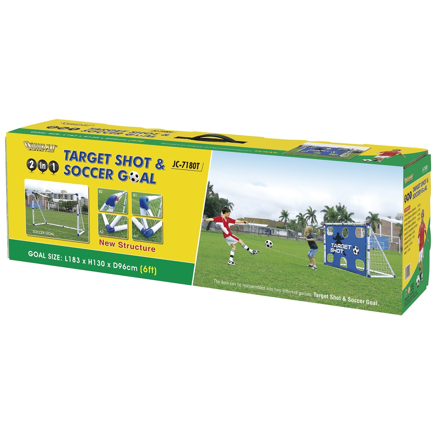 Ворота игровые 2 в 1 DFC GOAL7180T в упаковке Ворота игровые 2 в 1 DFC GOAL7180T в упаковке