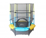 Батут с защитной сетью диаметром 55 дюймов (140 сантиметров) DFC Jump Kids 55