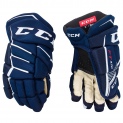 Перчатки хоккейные CCM JetSpeed FT370 JR цвет тёмно-синий/белый