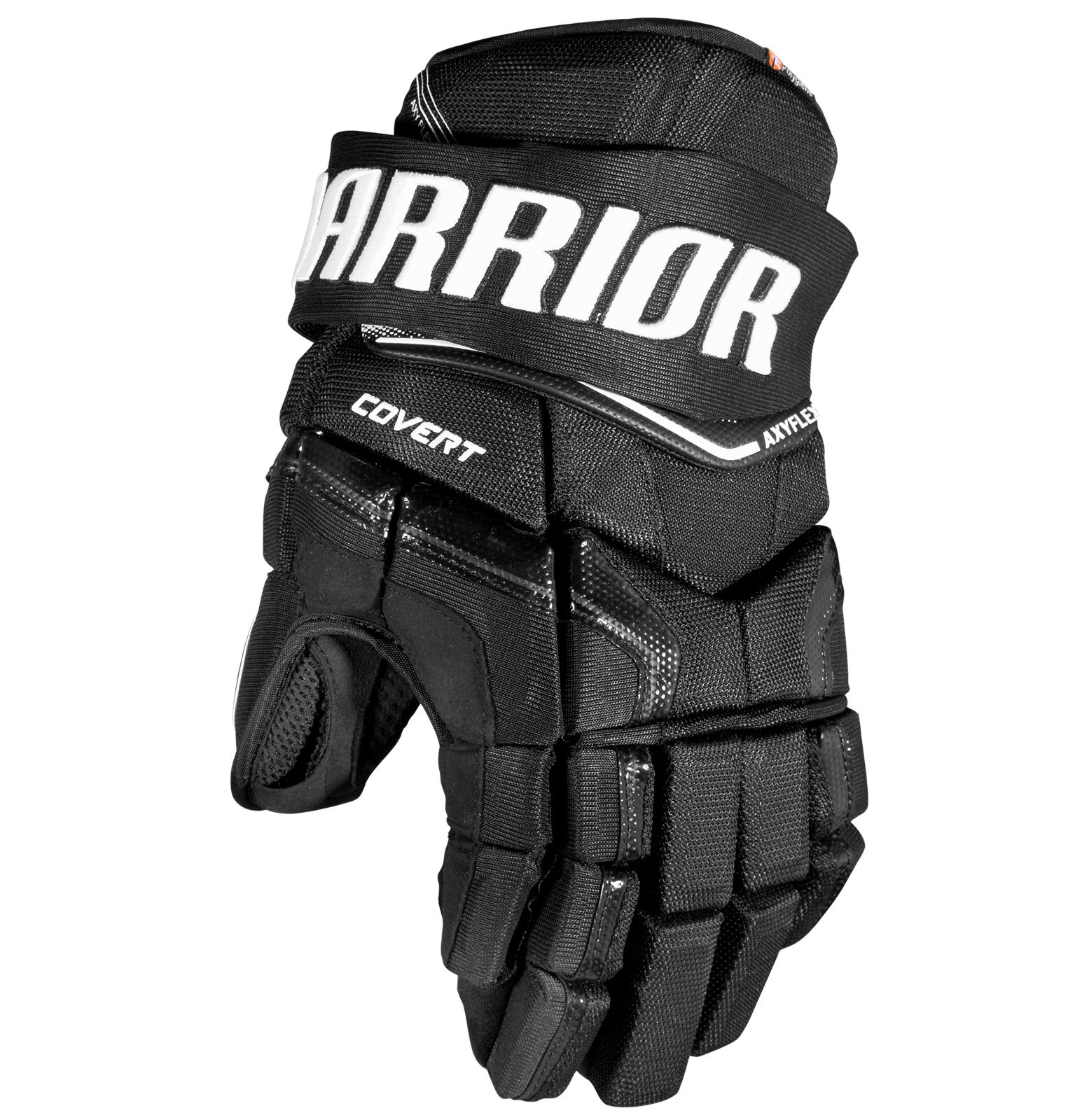 Перчатки хоккейные WARRIOR Covert QRE SR чёрного цвета Перчатки хоккейные WARRIOR Covert QRE SR чёрного цвета