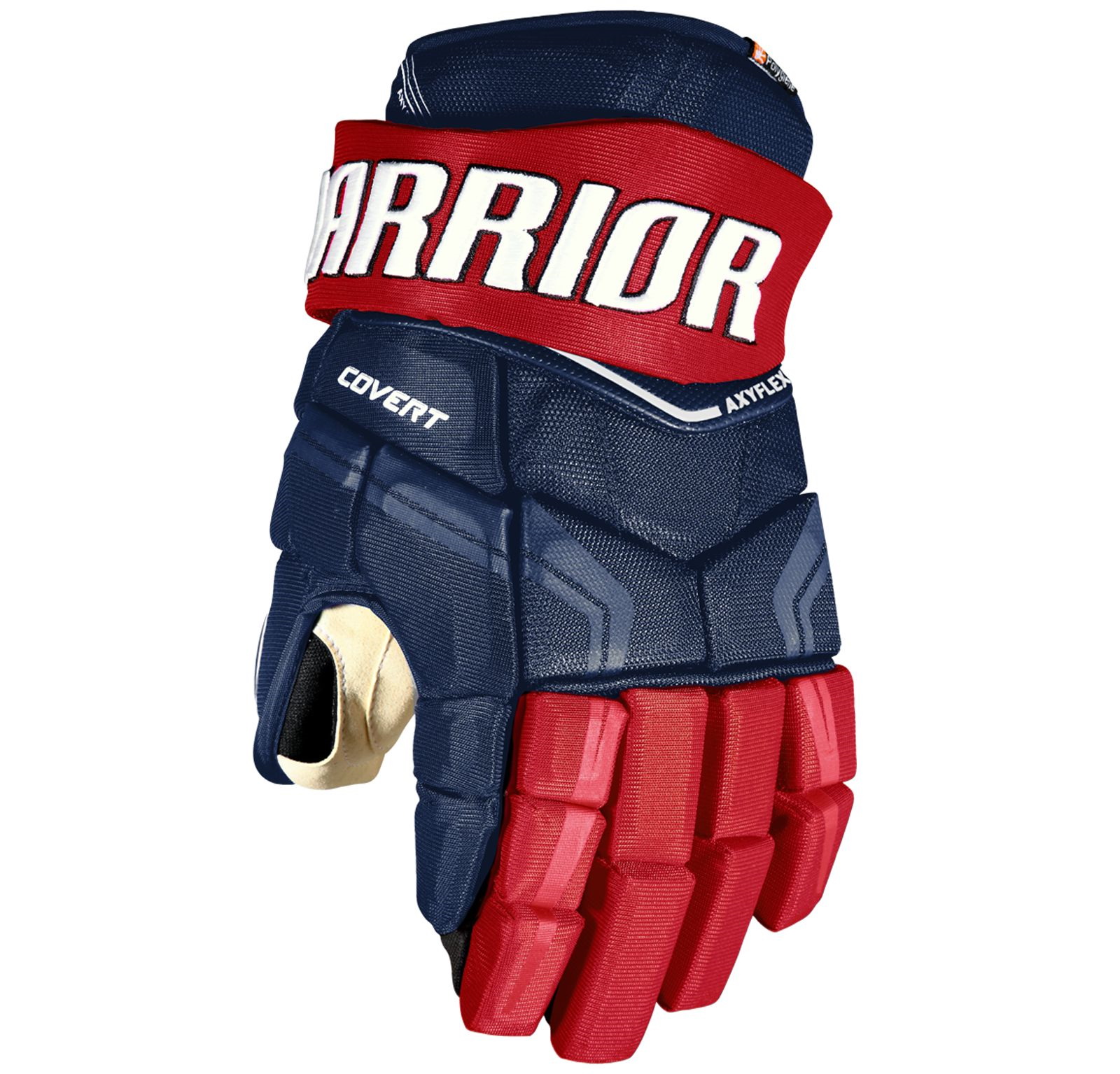 Перчатки хоккейные WARRIOR Covert QRE Pro SR цвет тёмно-синий/красный/белый Перчатки хоккейные WARRIOR Covert QRE Pro SR цвет тёмно-синий/красный/белый