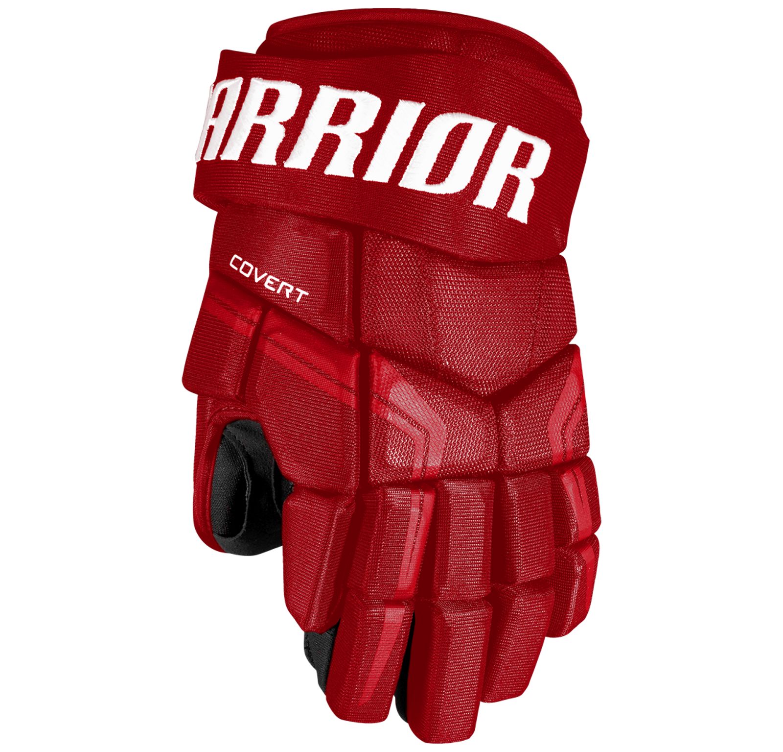 Перчатки хоккейные WARRIOR Covert QRE4 SR красного цвета Перчатки хоккейные WARRIOR Covert QRE4 SR красного цвета