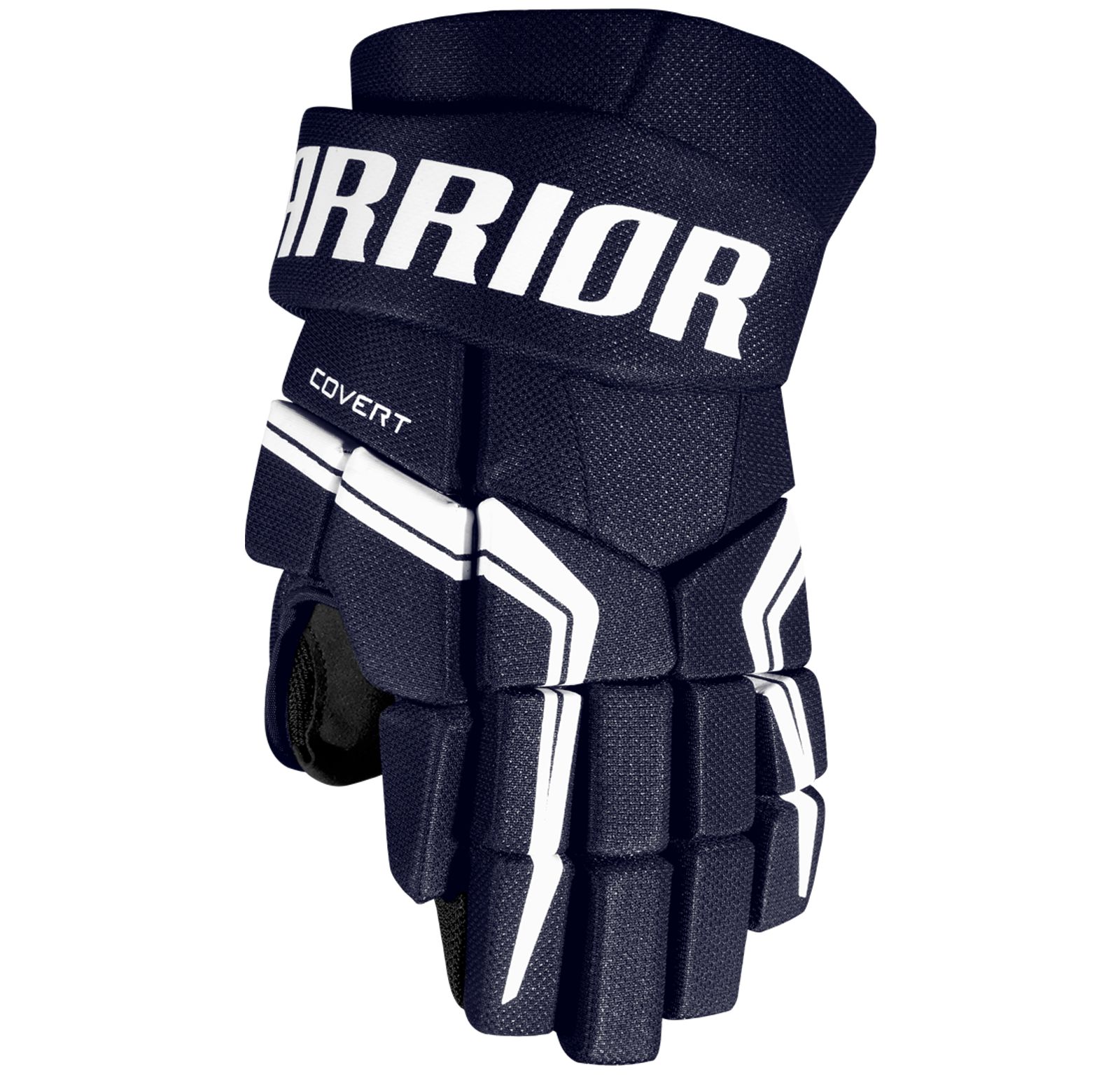 Перчатки хоккейные WARRIOR Covert QRE5 SR тёмно-синего цвета Перчатки хоккейные WARRIOR Covert QRE5 SR тёмно-синего цвета