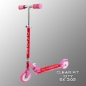 Самокат детский с подсветкой колес Clear Fit City SK 302