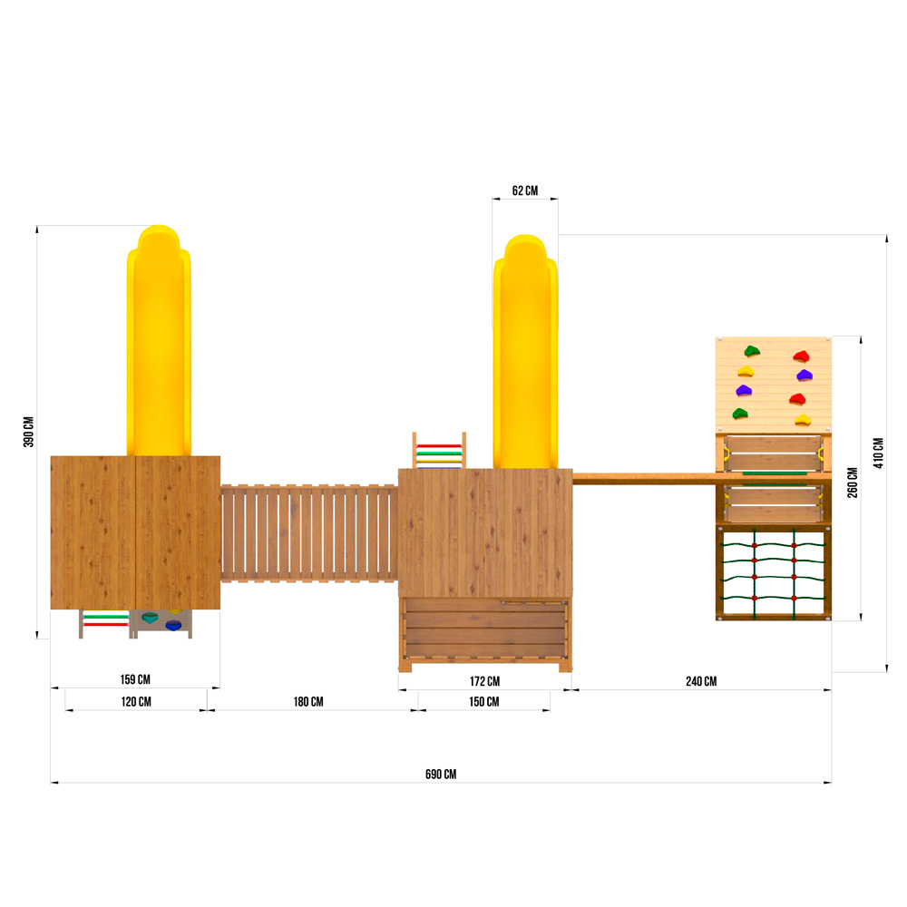 ������� �������� ������� Jungle Gym Pala�e + Jungle Cottage + ������� ���� + Climb Module