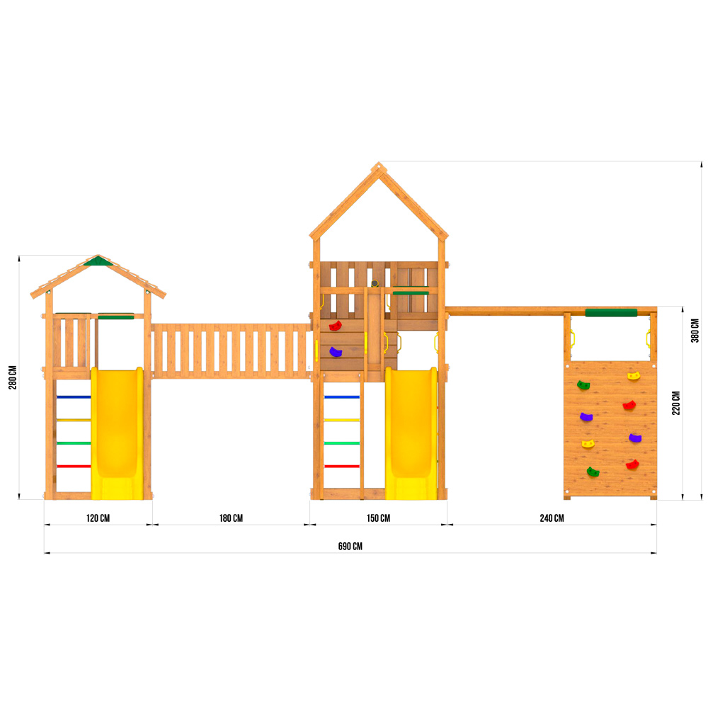 ������� �������� ������� Jungle Gym Pala�e + Jungle Cottage + ������� ���� + Climb Module
