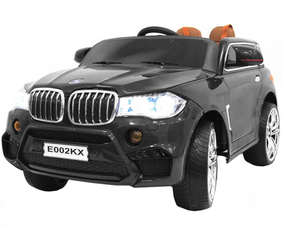 Электромобиль детский RiverToys BMW E002KX цвета черный глянец Электромобиль детский RiverToys BMW E002KX цвета черный глянец
