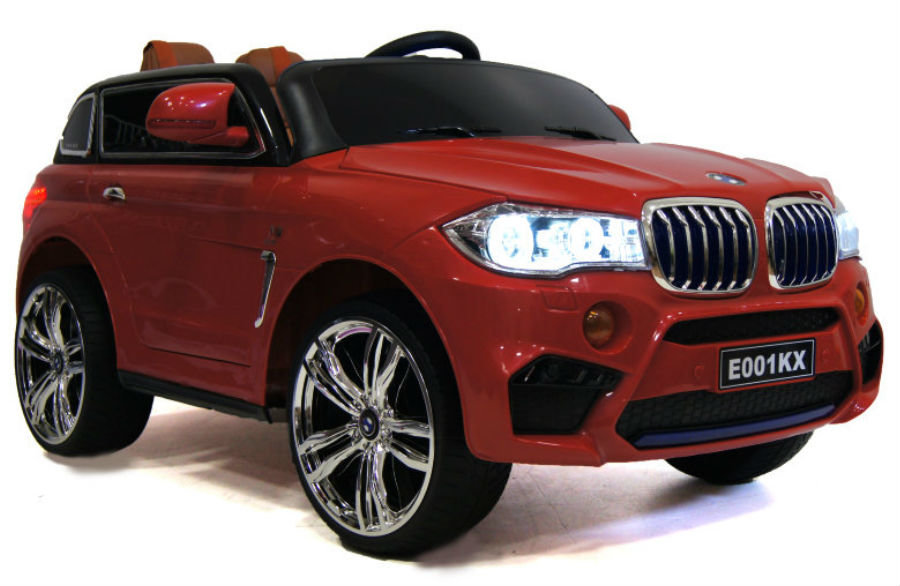 Электромобиль детский RiverToys BMW E002KX цвета вишневый глянец Электромобиль детский RiverToys BMW E002KX цвета вишневый глянец